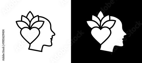 Mental Wellness lineglyph icon