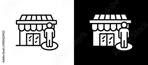 Labor Market lineglyph icon