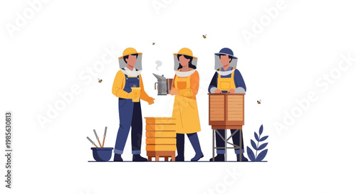 Construction Workers in Safety Gear Collaborating on Building Site