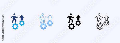 Skill Development Icon Set Multistyle Various Collection Element For Design
