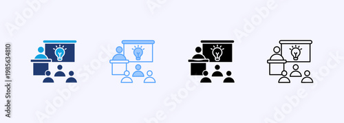 Seminar Icon Set Multistyle Various Collection Element For Design