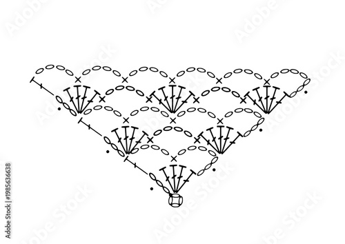 Vintage ornate necklace with fan motifs and pearl chains, antique luxury jewelry design, classical decorative collar illustration, black and white
