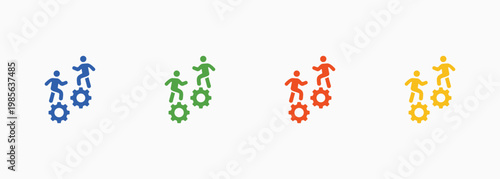 Shadowing Icon Set Color Multiple Style Collection Element For Design