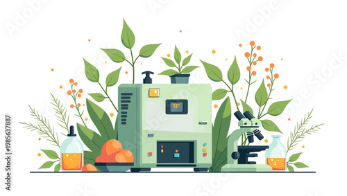 A minimalist botanical design provides a fresh and natural aesthetic, perfect for branding, website backgrounds, or adding a calming element to market