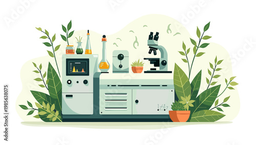 A calming, minimalist composition featuring a green leaf branch. Ideal for wellness brands, natural product advertising, or as a background element pr