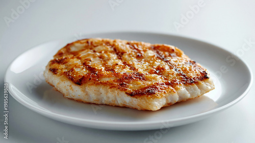 白い皿に盛られたこんがり焼き色が食欲をそそる白身魚のグリル