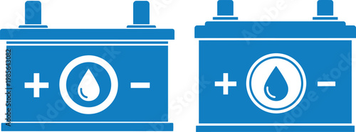 Car battery icon vector isolated on white background