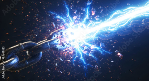 Cityscape at night with vibrant blue and purple lights from a high vantage point