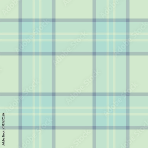 Realistic pattern seamless vector, 1940s textile tartan fabric. Elementary background plaid check texture in light and pastel colors.
