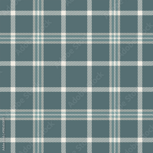 Cute textile pattern plaid, woven texture check background. Elegance tartan fabric vector seamless in pastel and white colors.