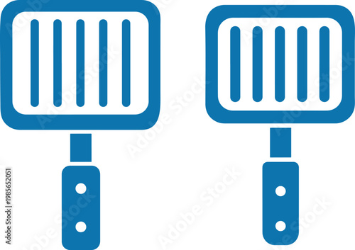 Grill spatula icon vector symbol cooking illustration