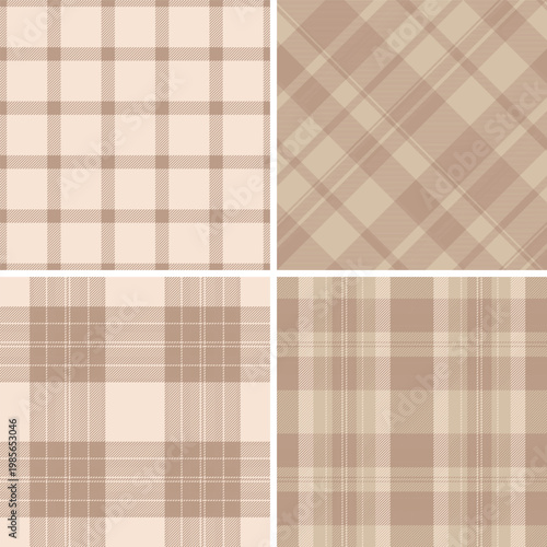 Spring plaid bundle designed for textiles and decor. The pack includes coordinated tartan patterns ideal for dresses, shirts, and light accessories. Vector files scale easily.