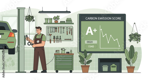 Man holding car fuel nozzle standing.