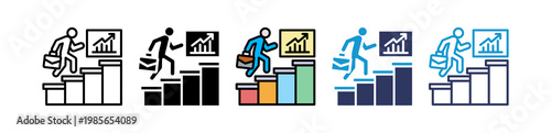 Career Growth multiple icon