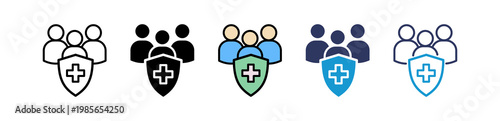 Employee Health multiple icon
