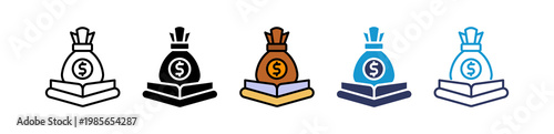 Financial Literacy multiple icon