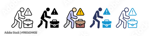 Unemployment multiple icon