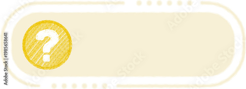 Question Mark Crayon Frame