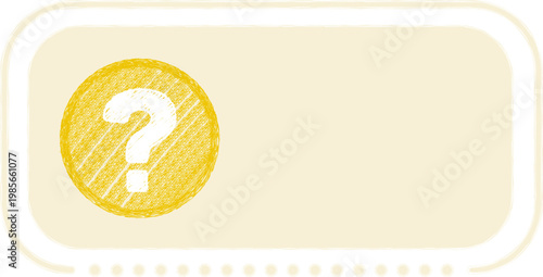 Question Mark Crayon Frame