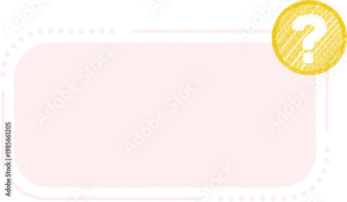 Question Mark Crayon Frame