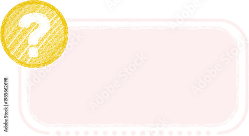 Question Mark Crayon Frame