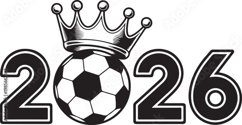 Dynamic Neon Lit Football World Cup Trophy Silhouette Against Deep Navy Backdrop Ideal for Sports Themed Digital Campaigns and Social Media Graphics