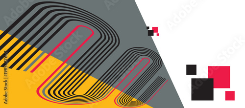 abstract colorful geometry artistic, Modern high tech design background, futuristic geometric elements design