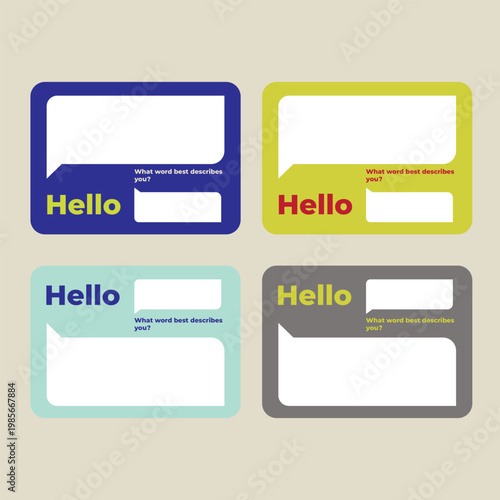 Interactive Name Tag Templates