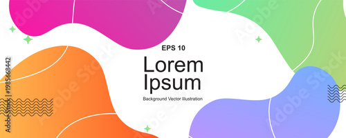 Abstract Color Lines background. with Wave Color Shapes Pattern. Rainbow Colored Fluid Graphic Elements. Posters with 3D Wavy and Spiral Ribbons, colorful waves cards, cover, flayer, cover banner.