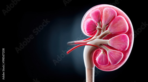 Kidney ureter renal pelvis calyx nephron anatomy medical organ biology health