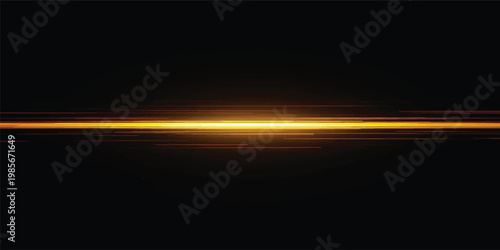 Abstract light background with glowing orange and blue energy waves, featuring bright sun rays and motion flares with ample space for text on a dark artistic backdrop