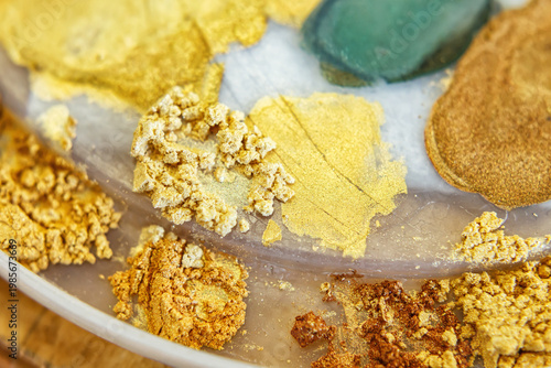 Different Types of Spices and Powders Arranged on a Flat Surface in a Kitchen Setting in the Afternoon