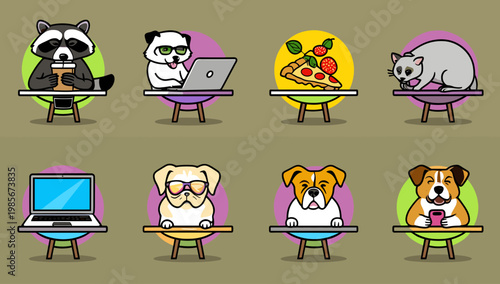 This simple illustration of a laptop evokes modern digital connectivity. Ideal for website backgrounds, tech articles, or representing remote work and