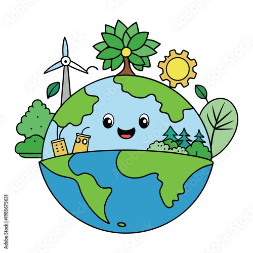 A vibrant ecology background featuring lush greenery, flowing water, and diverse wildlife, symbolizing harmony, sustainability, and the delicate balance of nature’s ecosystems.
