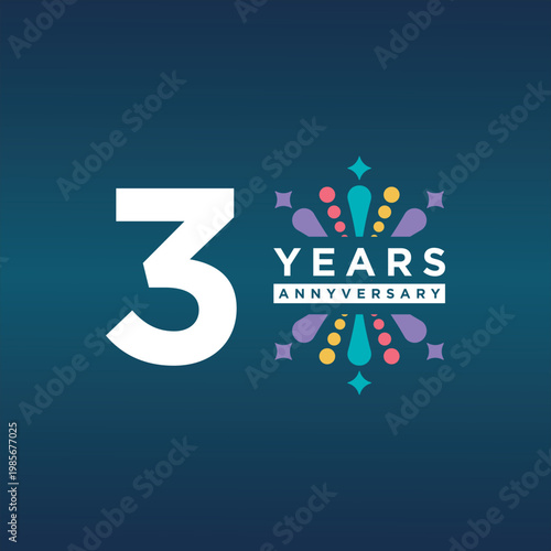 30 Years anniversary logo template for celebration event, invitation, greeting, web.