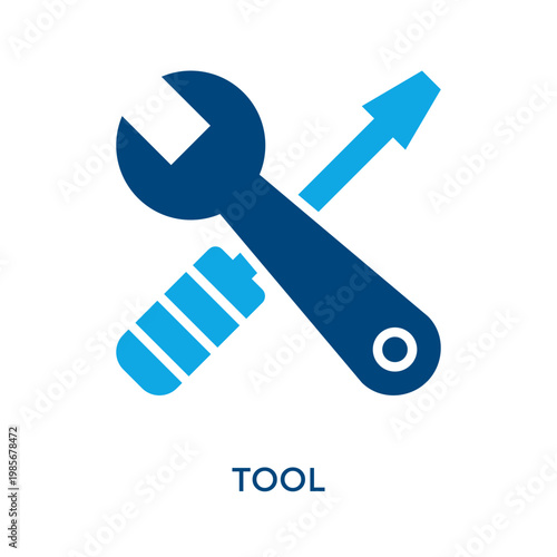 Tool Icon Dual Tone Style. Vector Illustration For Graphic Design