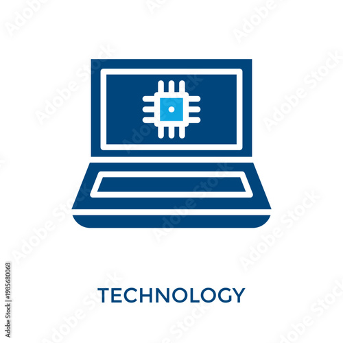 Technology Icon Dual Tone Style. Vector Illustration For Graphic Design