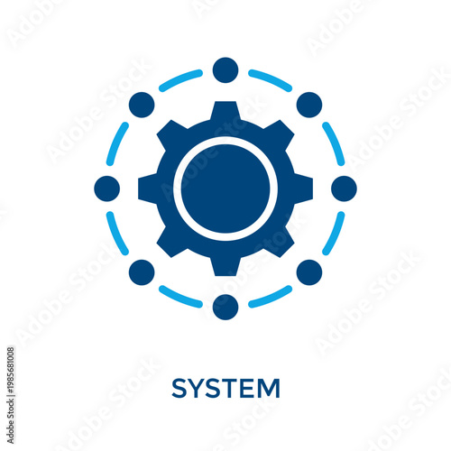 System Icon Dual Tone Style. Vector Illustration For Graphic Design