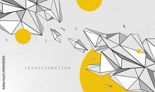 Energetic transformation driven by creative impulse, innovation, and inspiration, where form evolves through ideas, momentum, and expressive change.
