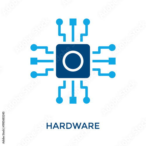 Hardware Icon Dual Tone Style. Vector Illustration For Graphic Design