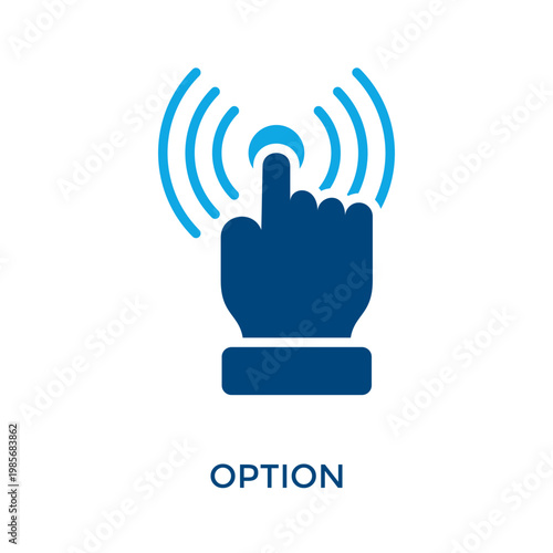 Option Icon Dual Tone Style. Vector Illustration For Graphic Design