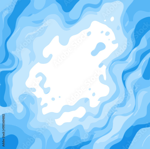 Abstract water surface. Vector illustration. Transparent EPS version.