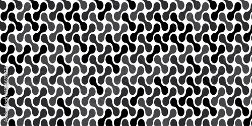 seamless pattern metal grid meatball wall decoration with chains circle wallpaper black and gray paper ornament cover, page, banner template design.