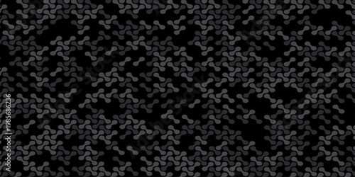 seamless pattern metal grid meatball wall decoration with chains circle wallpaper black and gray paper ornament cover, page, banner template design.