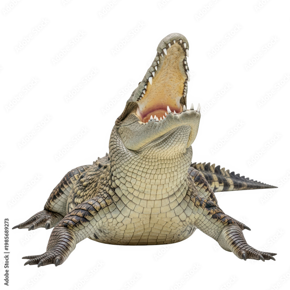 Obraz premium A detailed view of a lizard basking on a rock surface isolated on transparent background