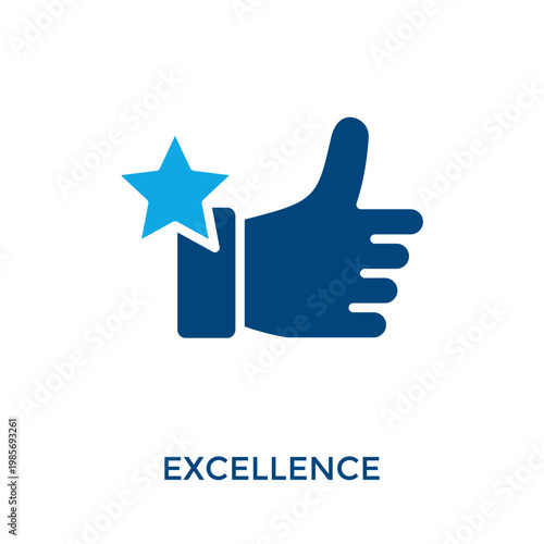 Excellence Icon Dual Tone Style. Vector Illustration For Graphic Design