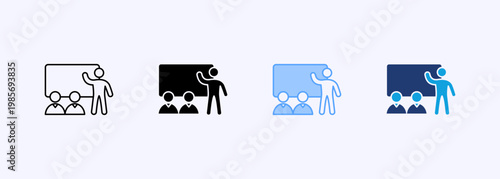 Presentation Icon Set Multistyle Various Collection Element For Design