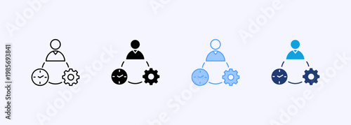 Discipline Icon Set Multistyle Various Collection Element For Design