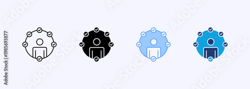 Responsibility Icon Set Multistyle Various Collection Element For Design