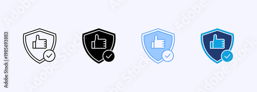 Reliability Icon Set Multistyle Various Collection Element For Design